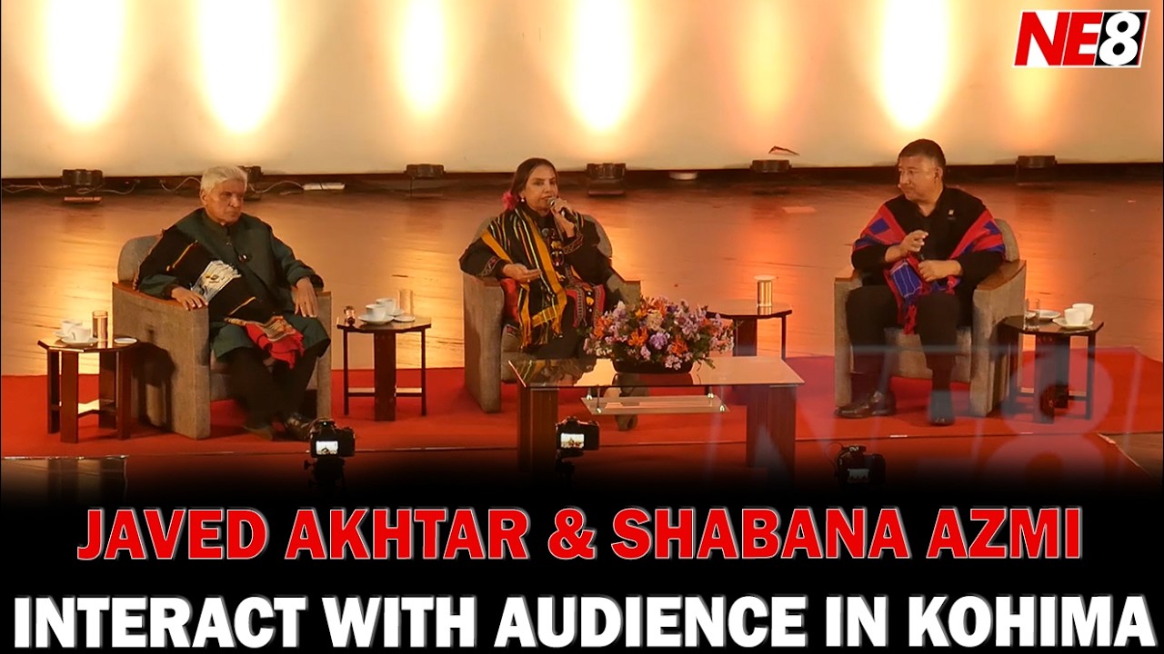 JAVED AKHTAR & SHABANA AZMI INTERACT WITH AUDIENCE IN KOHIMA