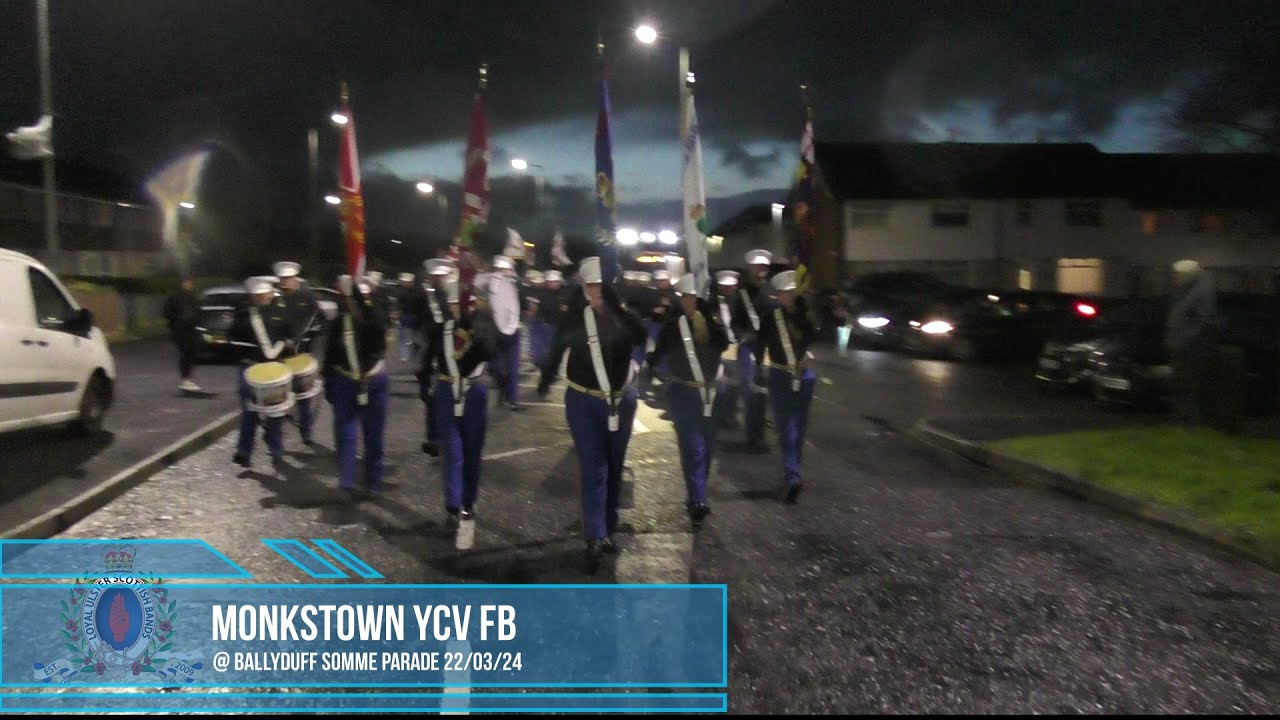 Monkstown FB @ Ballyduff Somme Society Memorial Parade 22/03/24