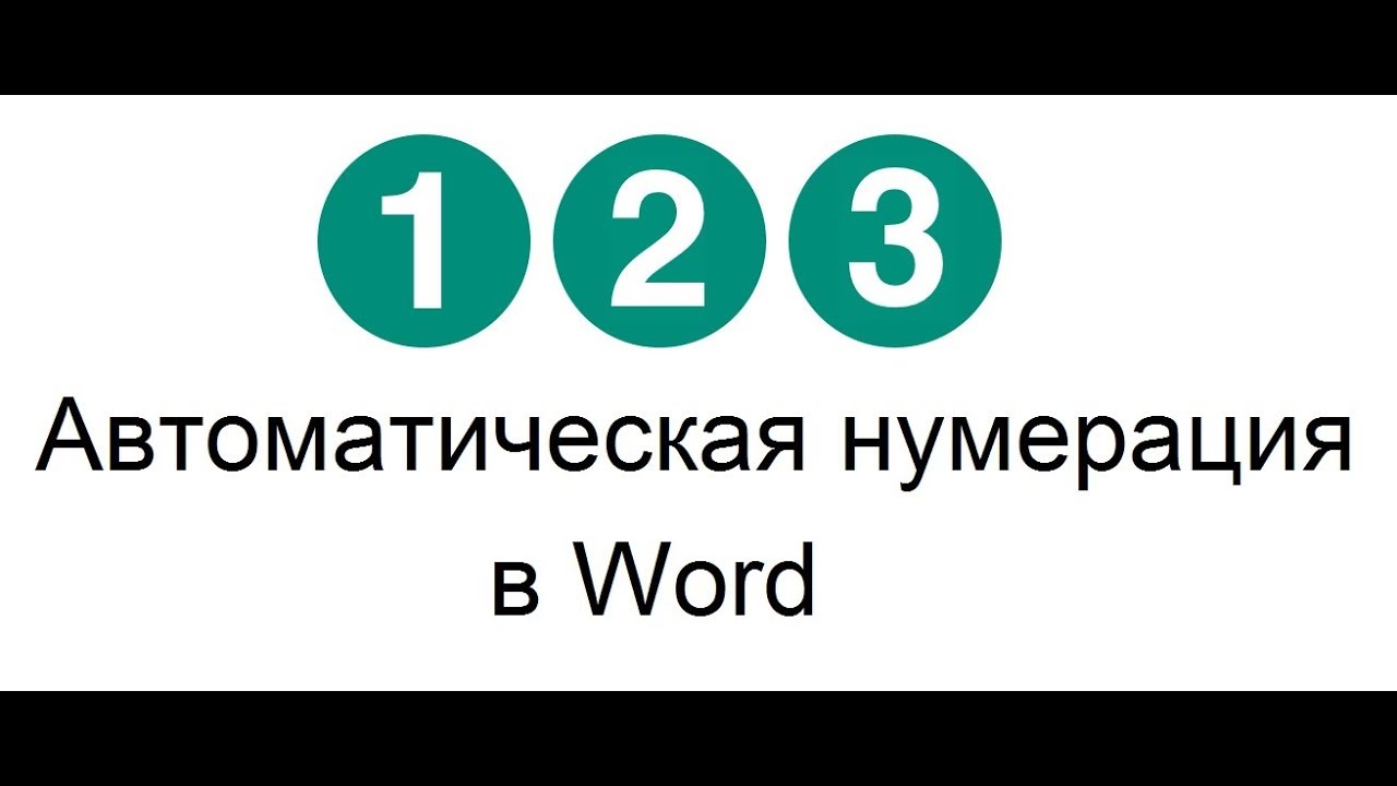 Автоматическая нумерация глав в документе Word