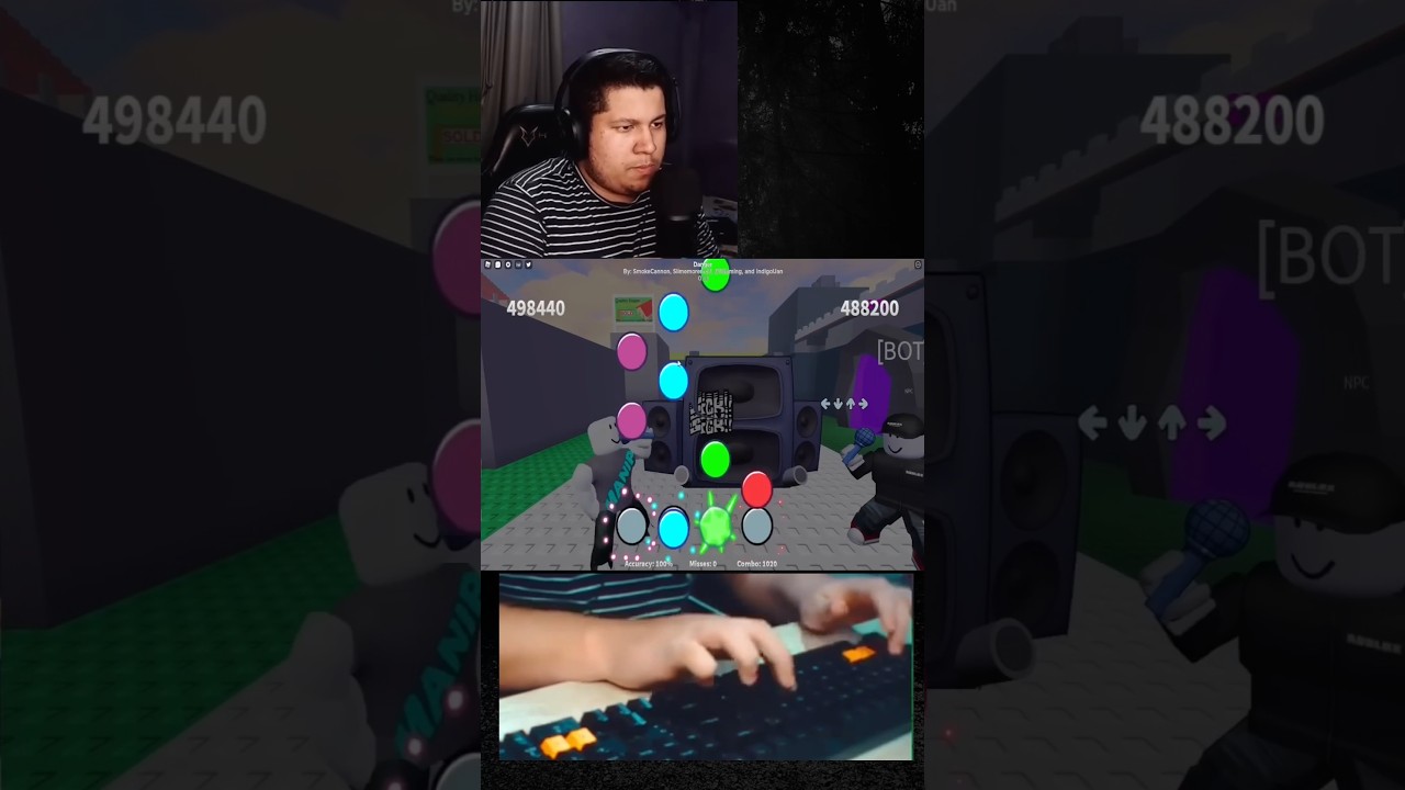I BEAT THE BOT IN ROBLOX FNF 🤯☠️🔥 #roblox #funkyfriday #fnf