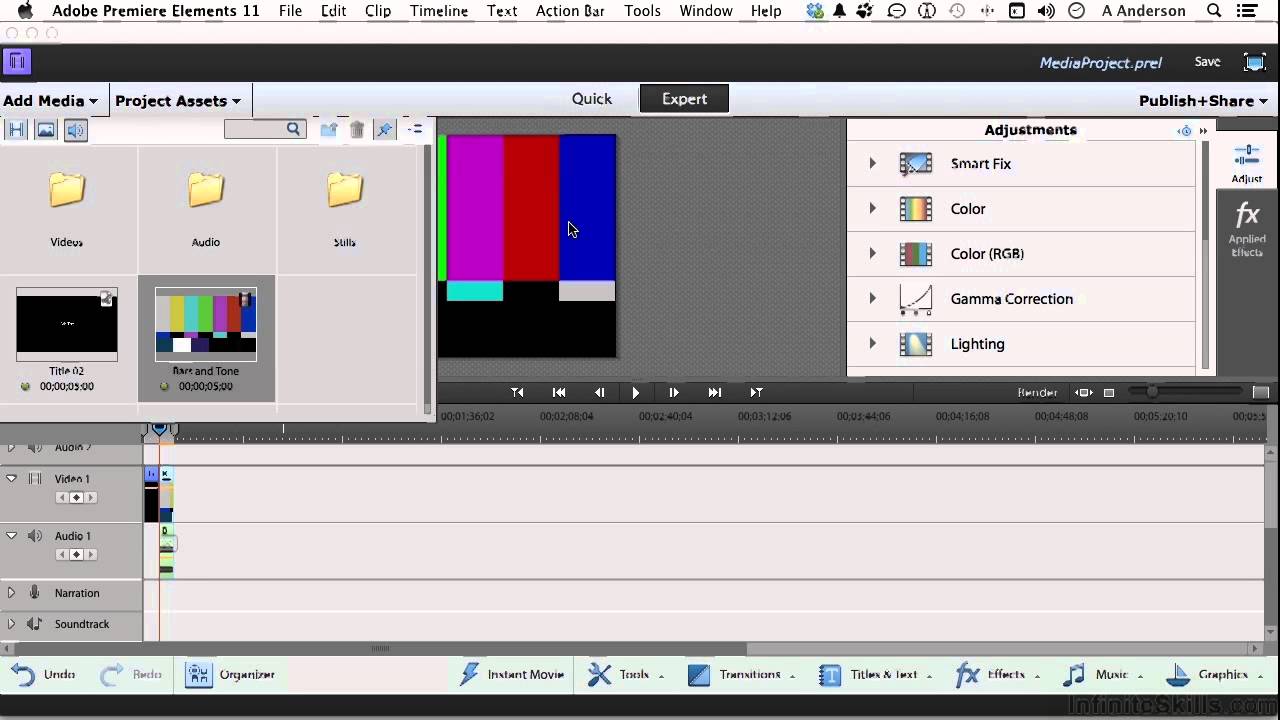Adobe Premiere Elements 12 Tutorial | Adding New Items From The Assets Panel