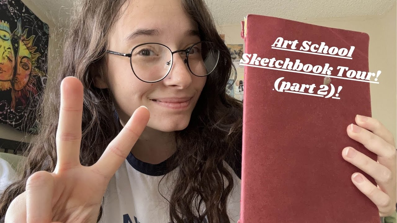 ♡♥sketchbook tour and yap!! || realistic, from art school (part 2)♡♥