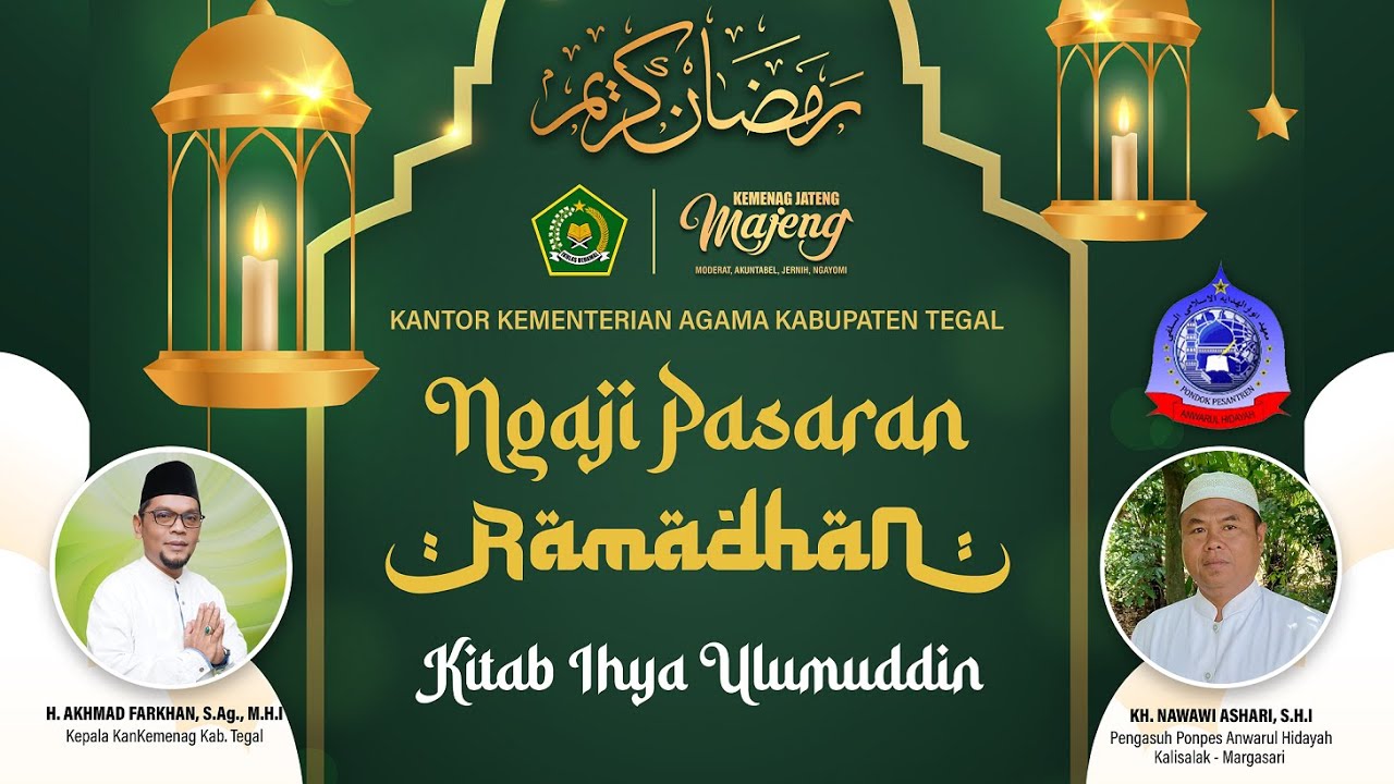 LIVE | NGAJI PASARAN RAMADHAN #08 | KITAB IHYA ULUMUDDIN | SELASA, 19 APRIL 2022