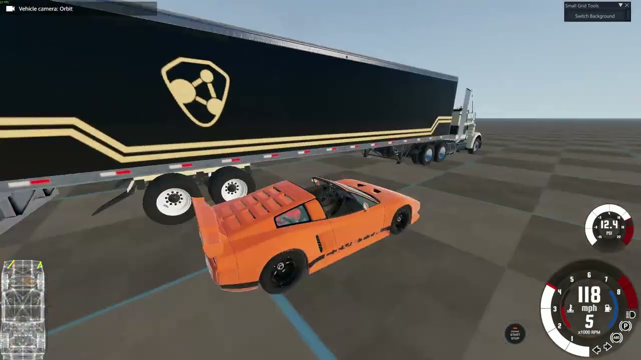 Attempting to do a stunt in BeamNG.Drive!