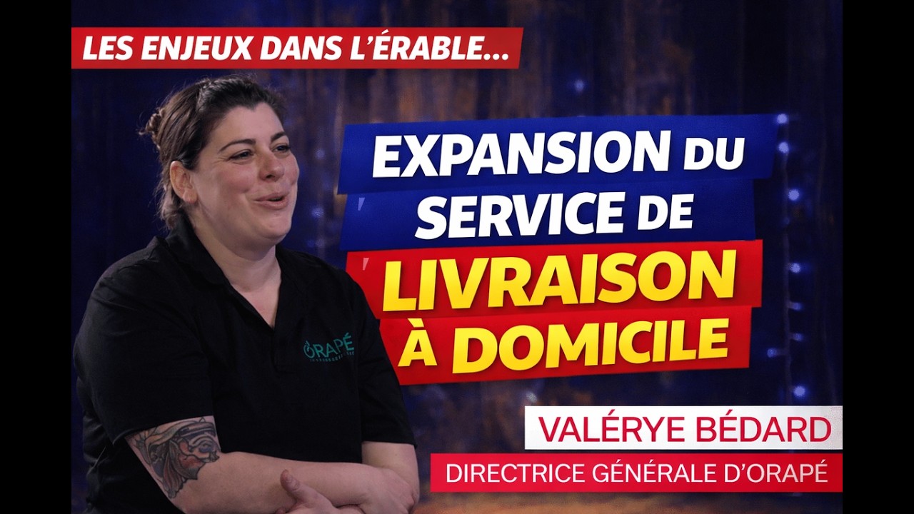 Érable en Bref: ORAPÉ élargit ses services de livraison à domicile