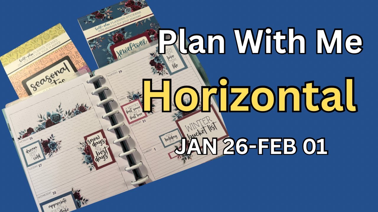 Plan With Me | JAN 26-FEB 01, 2026 | Horizontal layout