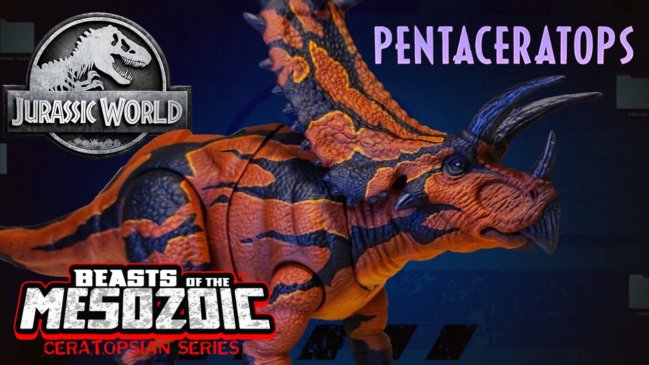 Mattel Pentaceratops Repaint - Beast of the Mesozoic Deco!