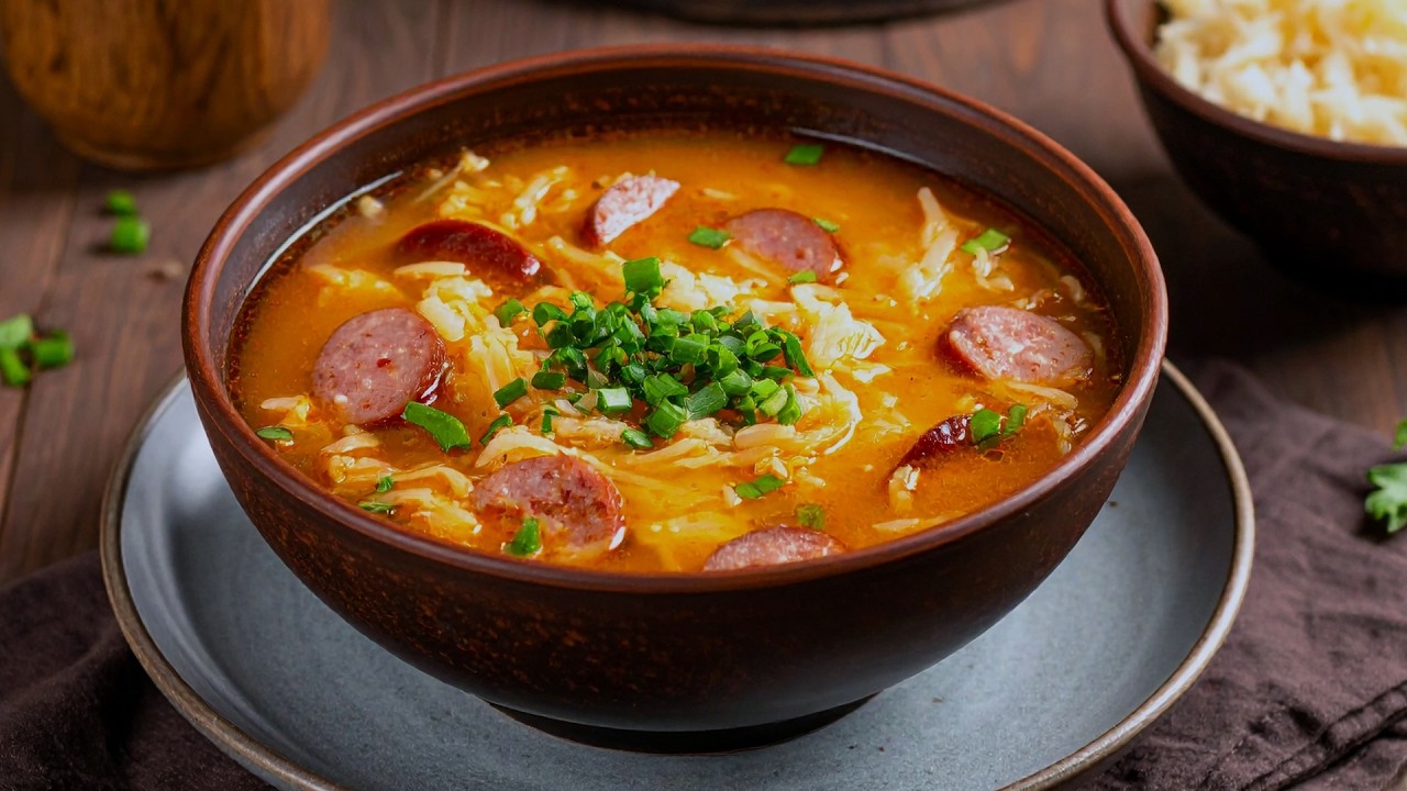 Polnische Sauerkrautsuppe aus Kasseler-Brühe – herzhaft, deftig & voller Geschmack!