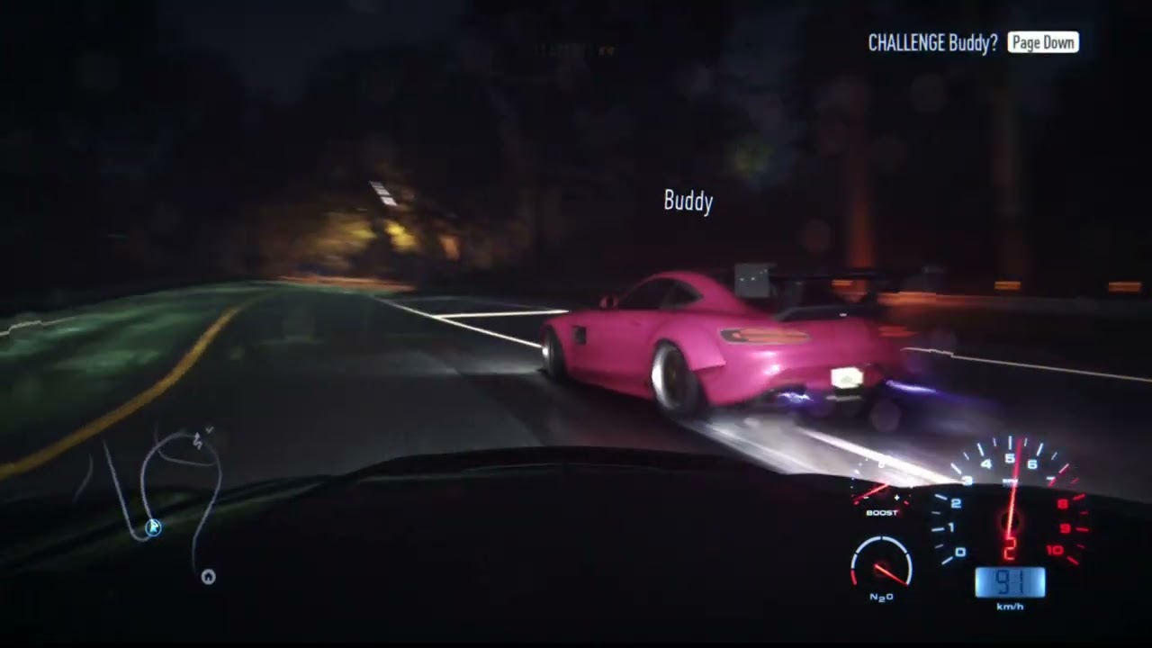 NFS15, Mercedes-AMG GT push lap