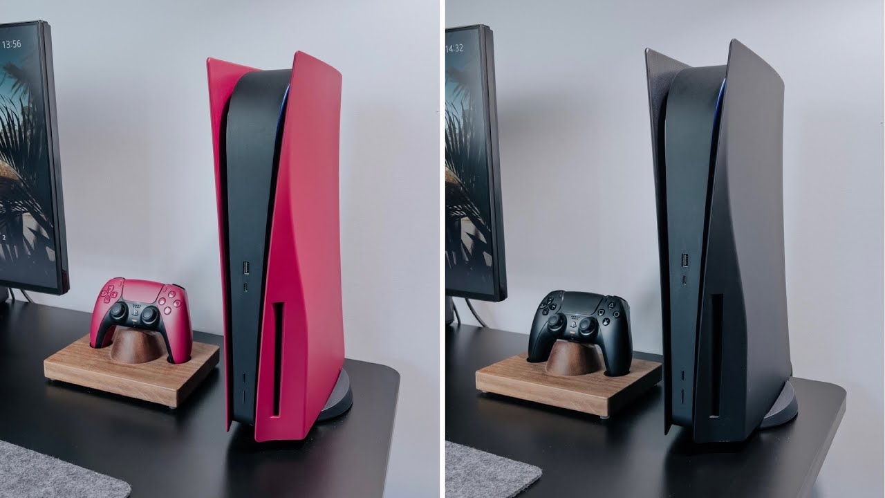 NEW PS5 Console Covers: Midnight Black & Cosmic Red