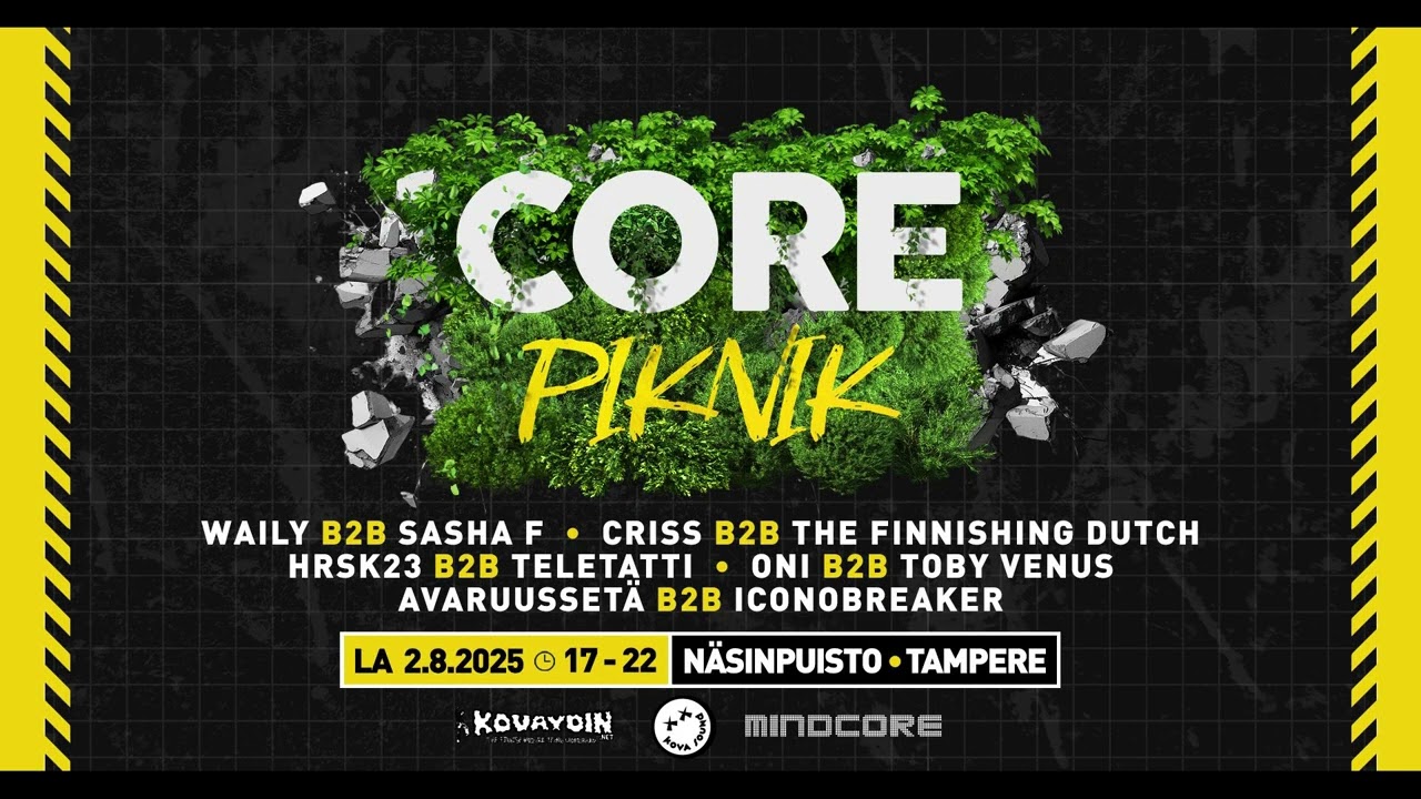 Avaruussetä b2b Iconobreaker @ Corepiknik 2025 (atmospheric/melodic/ritual/flash hardcore/speedcore)