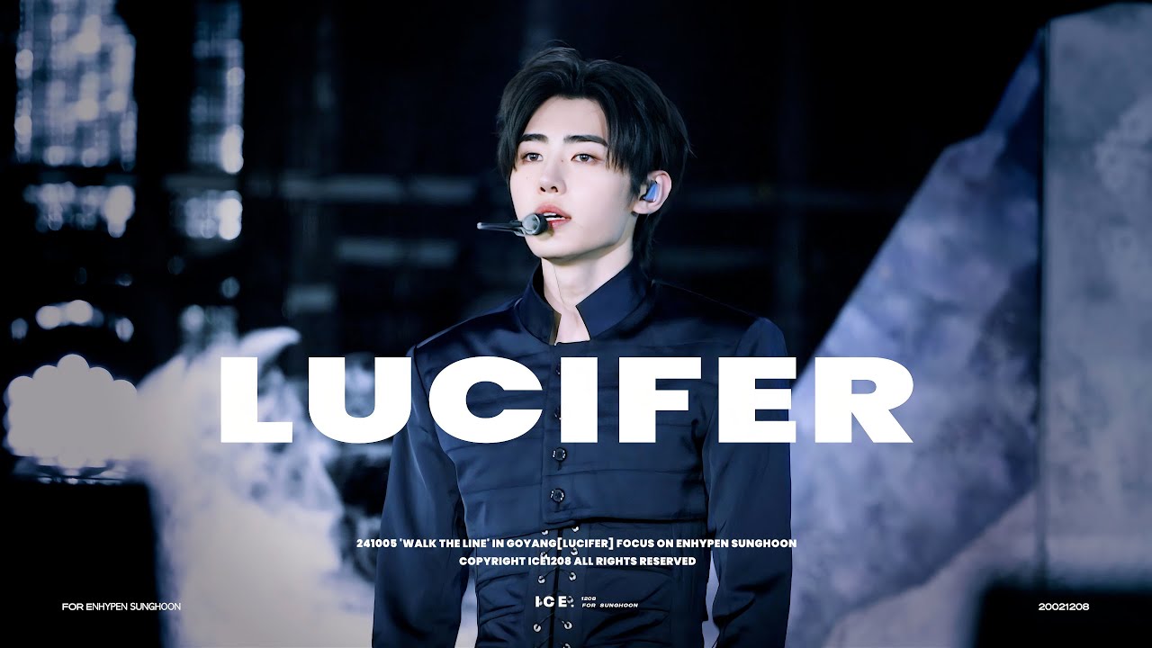 241005 'WALK THE LINE' IN GOYANG[LUCIFER] FOCUS ON ENHYPEN SUNGHOON 성훈 FANCAM 4K FOCUS