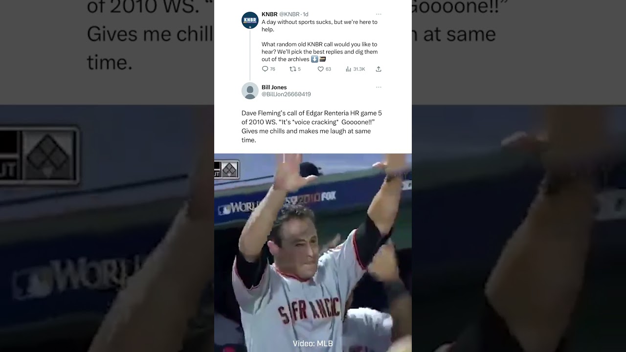 Dave Flemming's KNBR call of Edgar Renteria's 2010 World Series Game 5 home run (extended cut)
