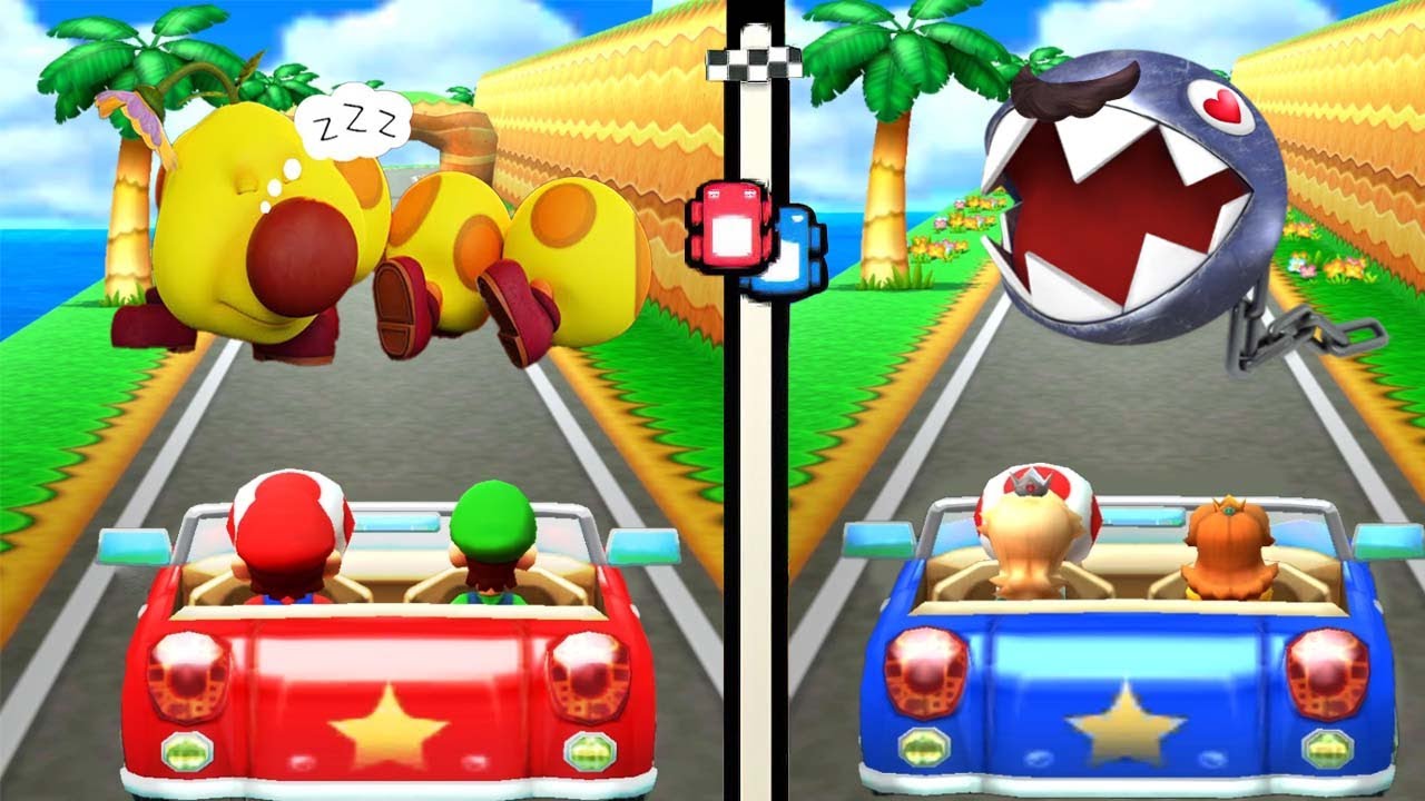 [3ds Mario Party 100 Mini Game Collection] Mini Game Mario VS Rosalina VS Daisy VS Luigi