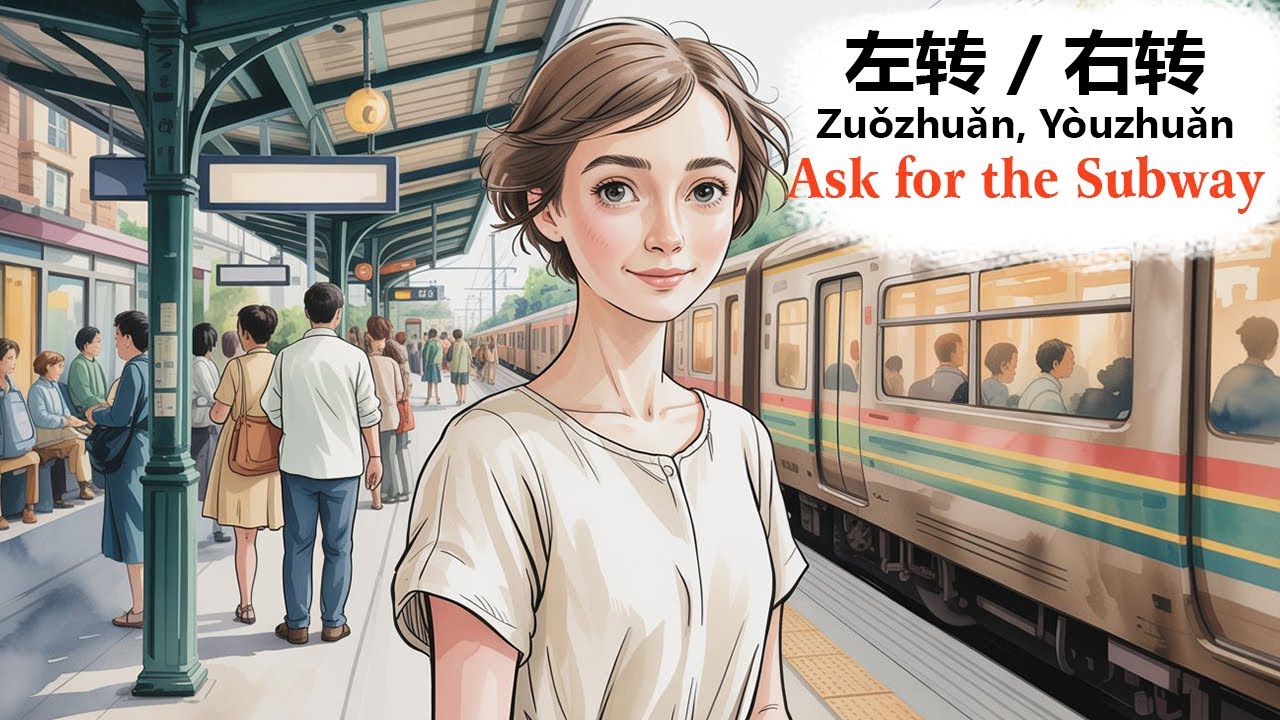 Must Know Travel Phrases Subway, Bus Stop & Turn Left, Turn Right — 左转,右转 Zuǒzhuǎn,Yòuzhuǎn