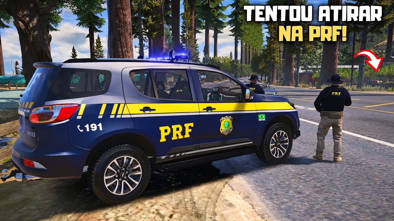INDIVÍDUO REAGIU A ABORDAGEM DA PRF E O PIOR ACONTECEU - POLICIA NO GTA 5