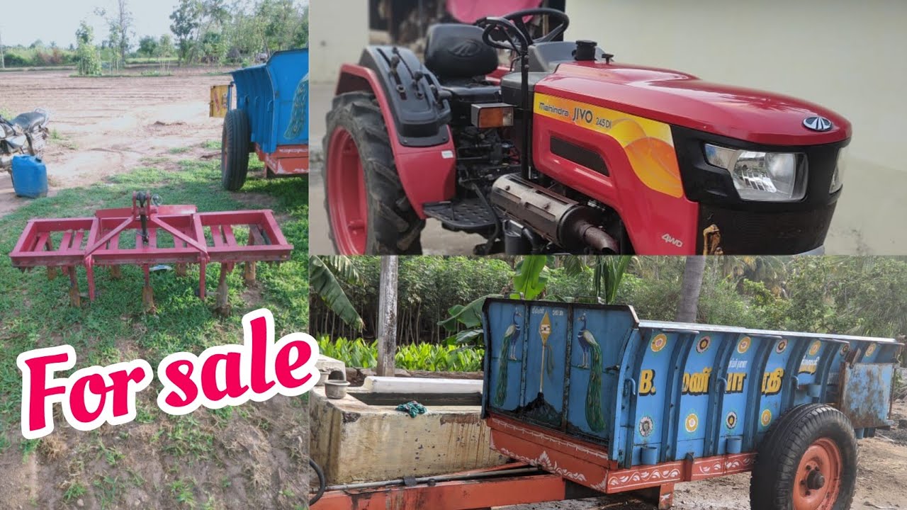 Mahindra mini tractor power steering 4wd trailor mini tipper cultivator sales in tamilnadu old tra