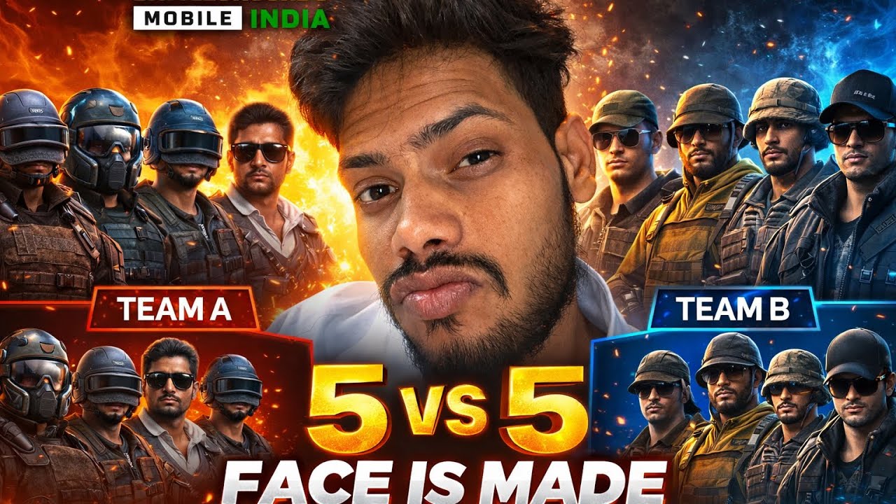 ⚠️ 5 VS 5 DANGER MATCH | BGMI INTENSE GAMEPLAY @RawatGaming_8696 