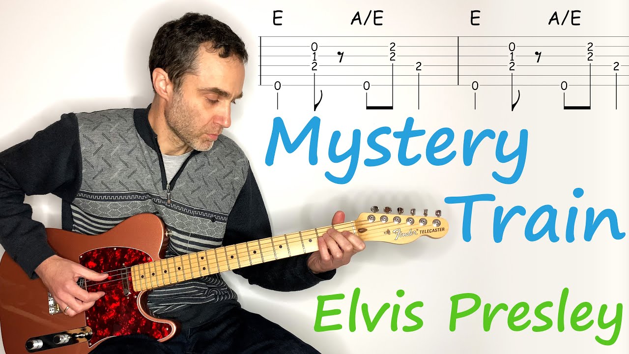 Mystery Train - Elvis Presley / Scotty Moore - guitar lesson / tutorial / cover with tab