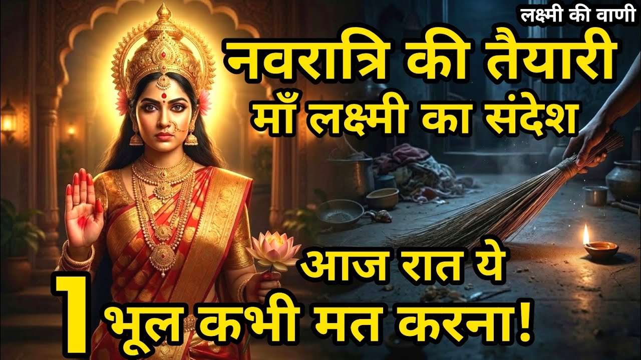 नवरात्रि की तैयारी: माँ लक्ष्मी का संदेश—आज रात ये 1 भूल कभी मत@LAXMIKIVANI13 #motivation #laxmimaa 