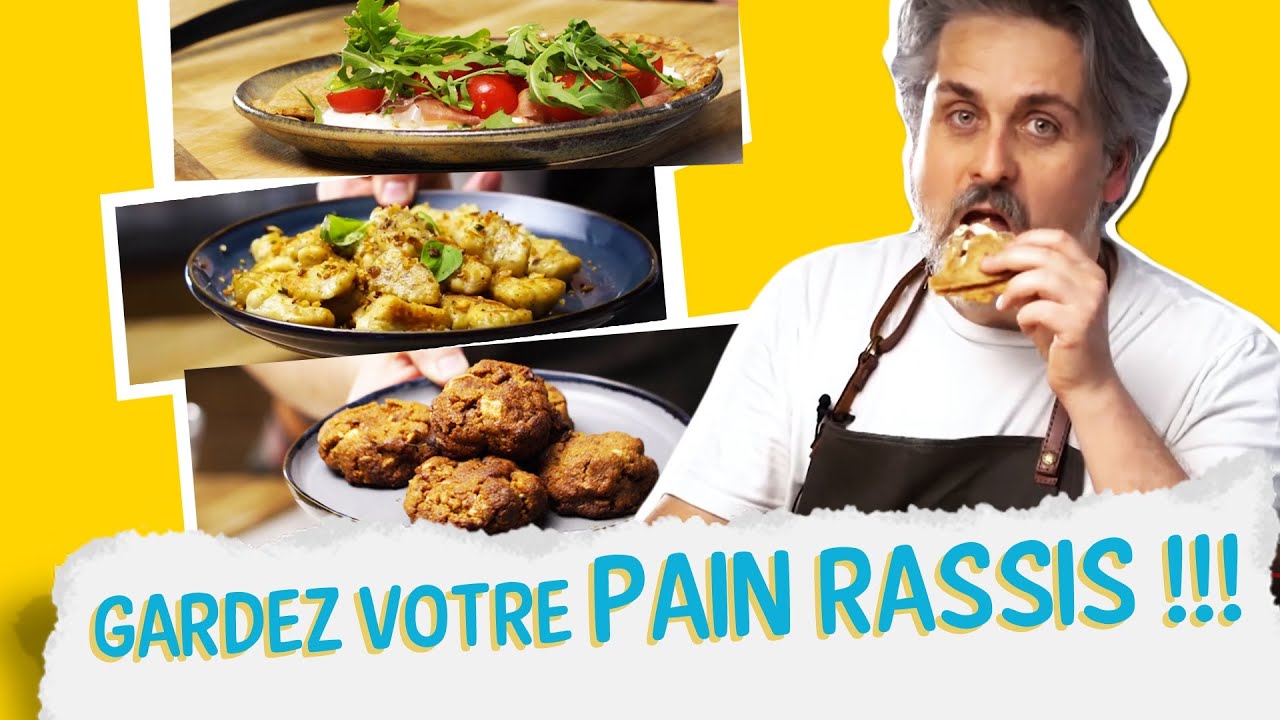 Je teste des recettes à base de farine  de pain rassis