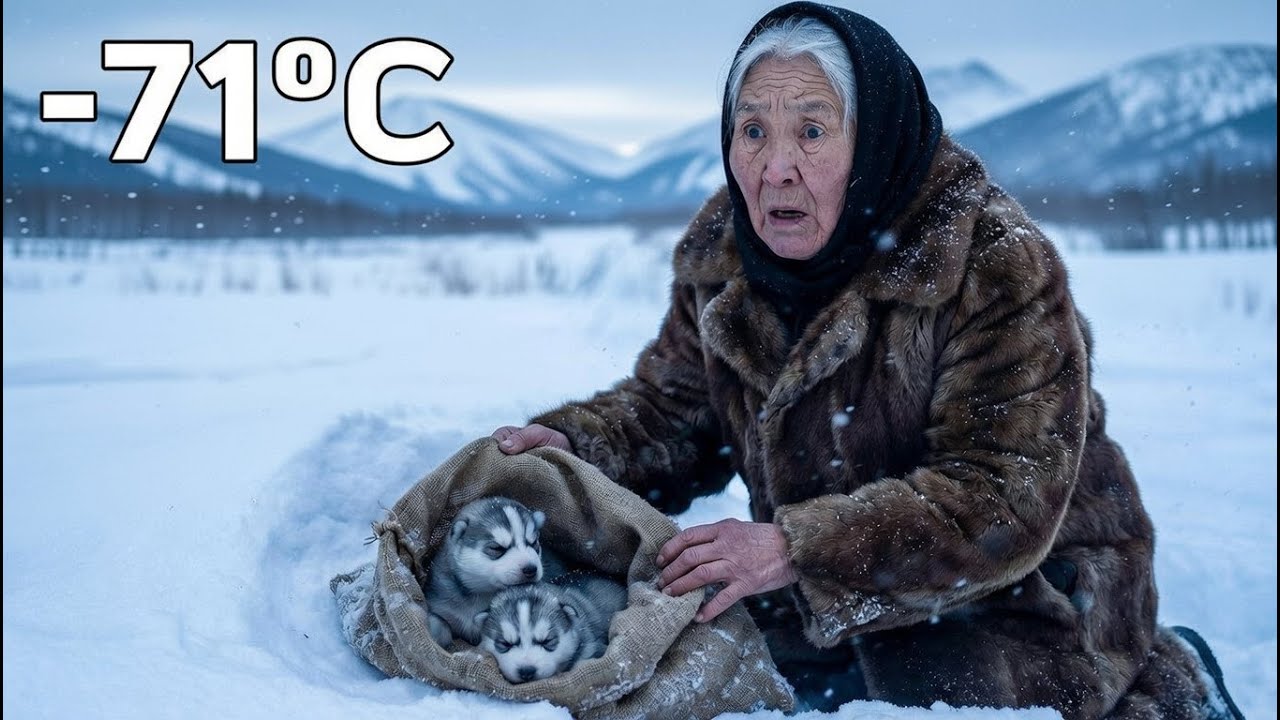 An Elderly Woman Saved Two Freezing