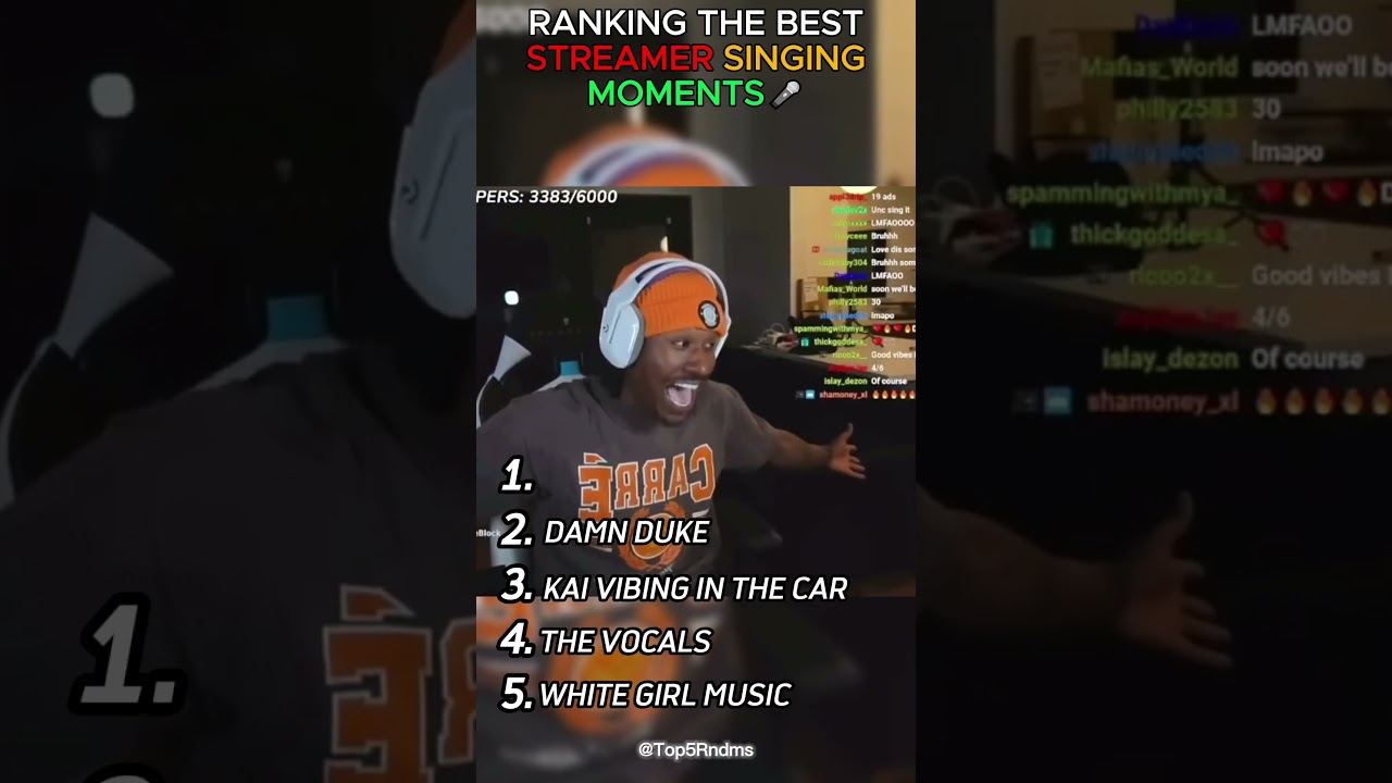 Ranking the best streamer singing moments 🎤 #shorts #singing #speed