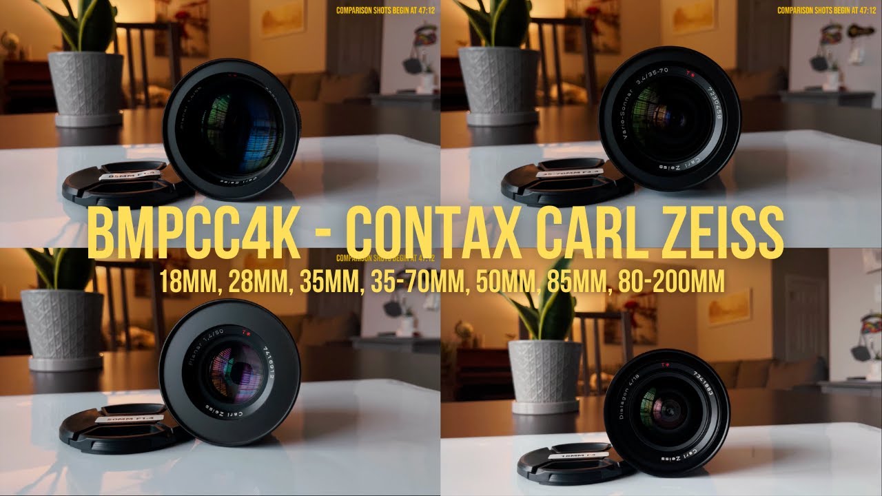 BMPCC4K w/ Contax Carl Zeiss Glass [18mm, 28mm, 35mm, 50mm, 85mm, 35-70mm, 80-200mm]