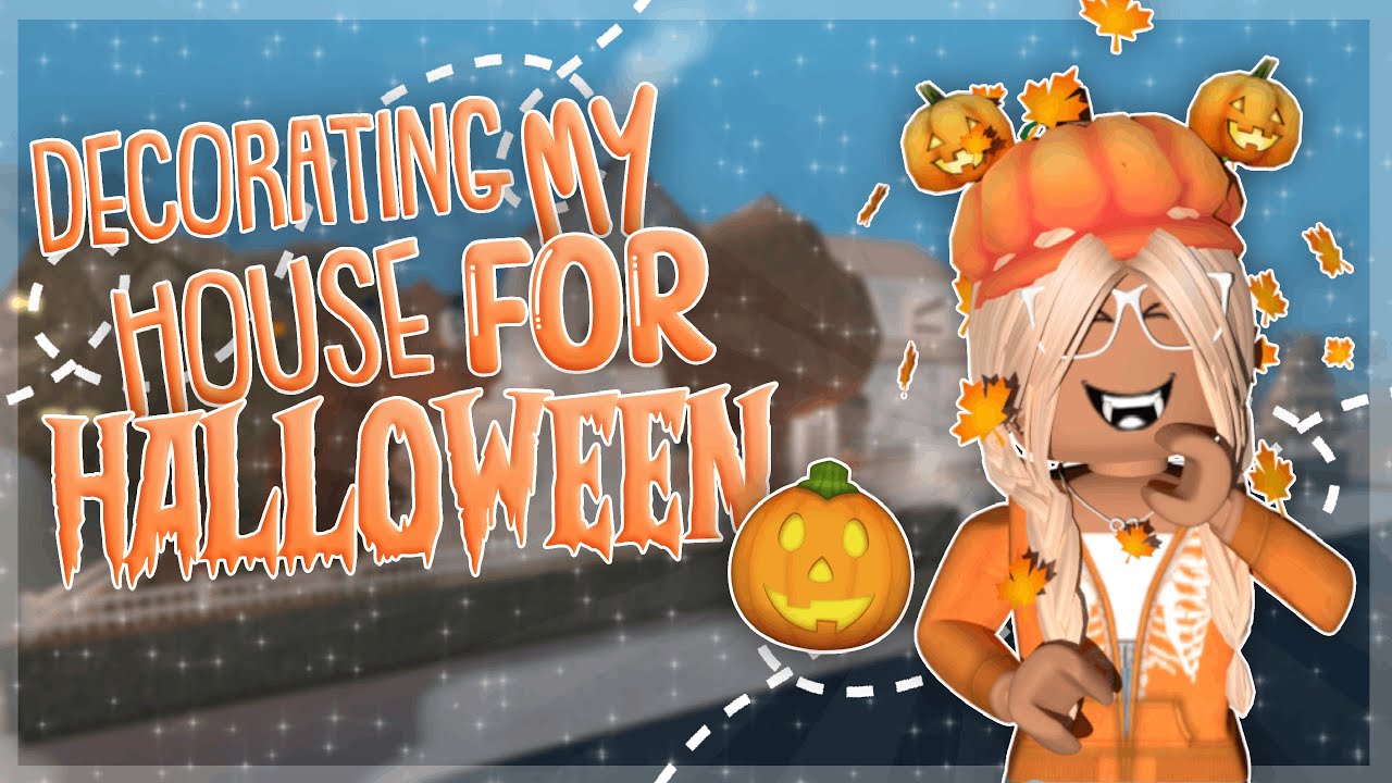 DECORATING MY BLOXBURG HOUSE FOR HALLOWEEN! | Roblox Bloxburg