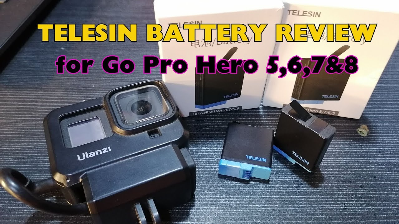 Telesin Battery Review for Go Pro Hero 5, 6, 7 & 8