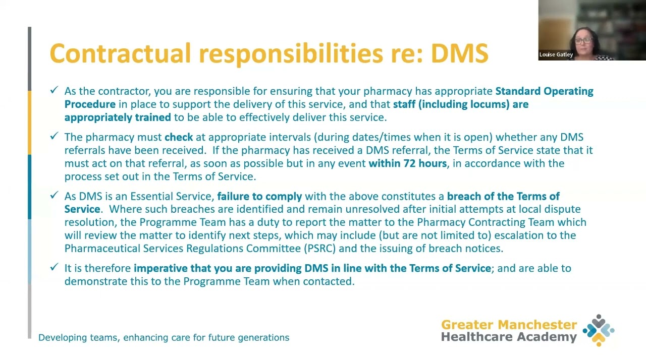 Discharge Medicines Service (DMS) - Maximising Success