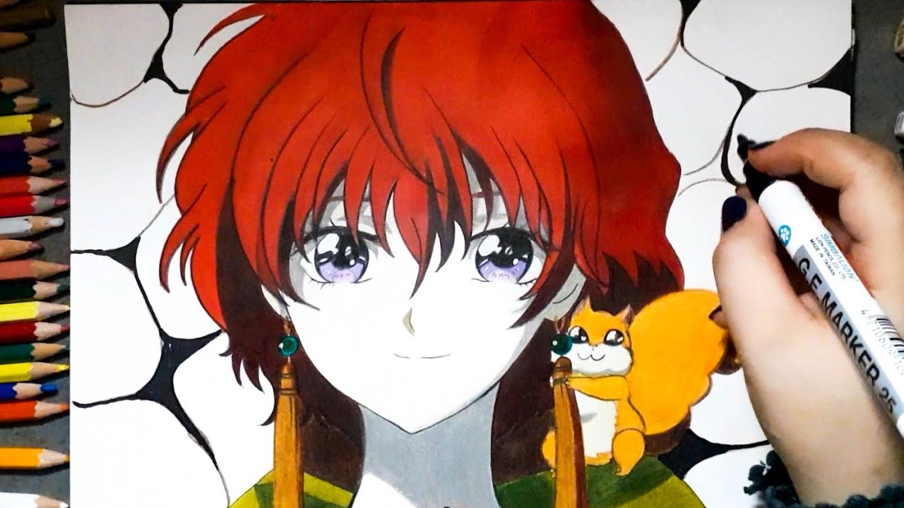 رسم يونا - فجر يونا || speed drawing - yona of the dawn