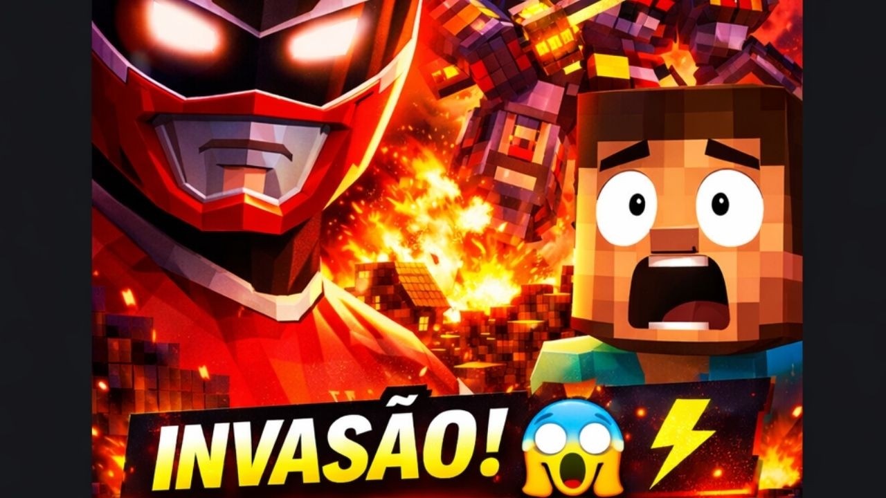 ⚡ “O DIA QUE O MINECRAFT FOI ATACADO PELOS POWER RANGERS!”