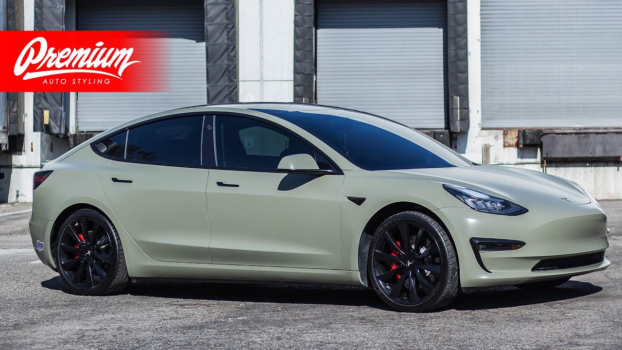 Tesla Model 3 VINYL WRAP [ NEW BUMPER technique]