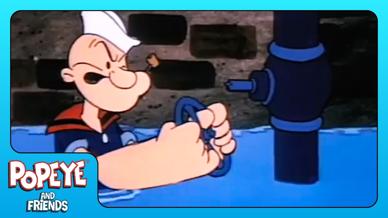 Popeye Tries his Hand at Plumbing! | All-New Popeye