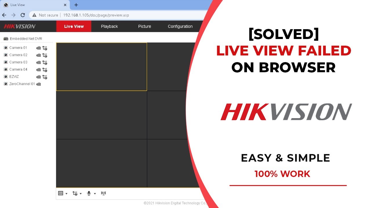 [SOLVED] Hikvision No Live View In Browser