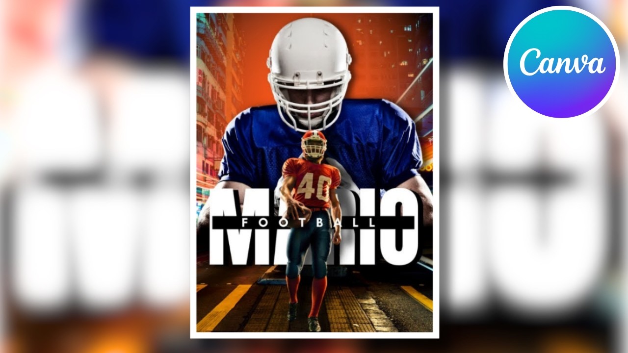 Canva Football Poster Design Tutorial