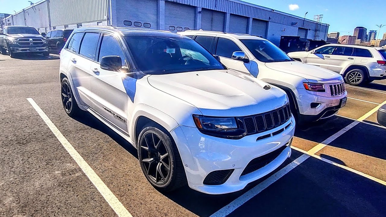 Not For Sale 2018 Jeep TrackHawk Exterior White 2Tone Paint Scheme Walk Around