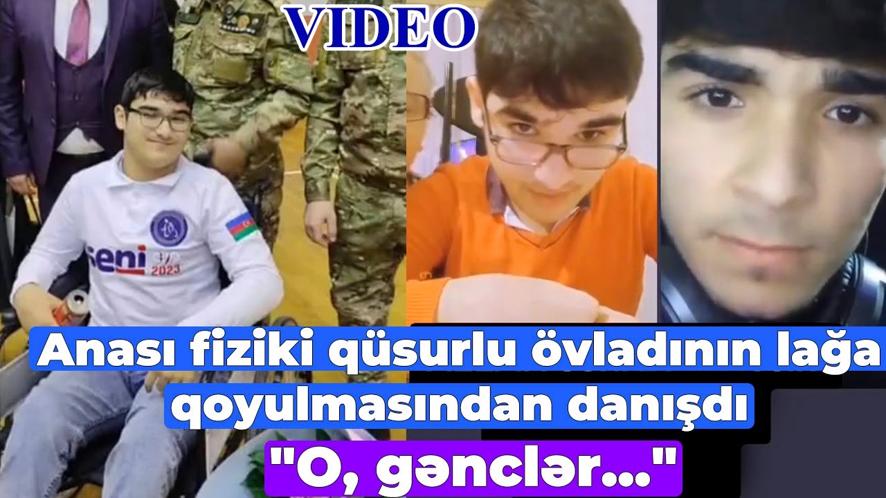Fiziki qüsurlu uşağı lağa qoyan gənc üzr istədi - VİDEO