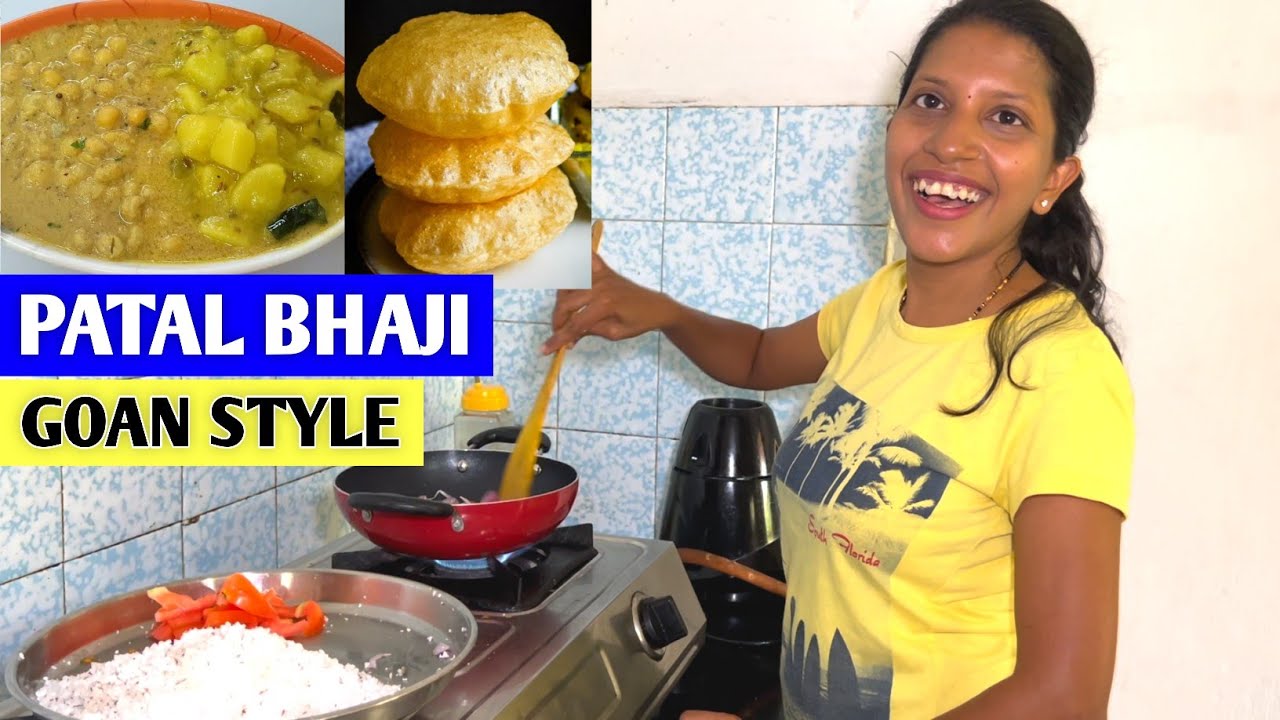 Patal Bhaji Recipe Goan Style | Aaj Special Guest ke Liye Puri Bhaji Banaya | Goan Couple