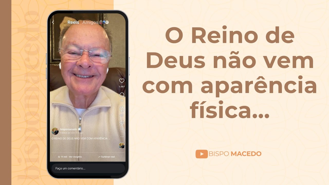 O Reino de Deus não vem com aparência física... - Meditação Matinal 08/01/26