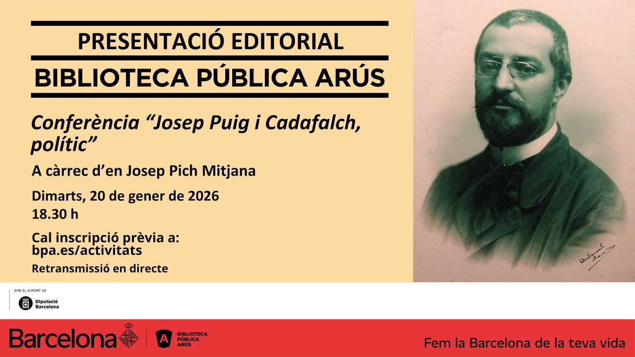 Conferència “Josep Puig i Cadafalch, polític”