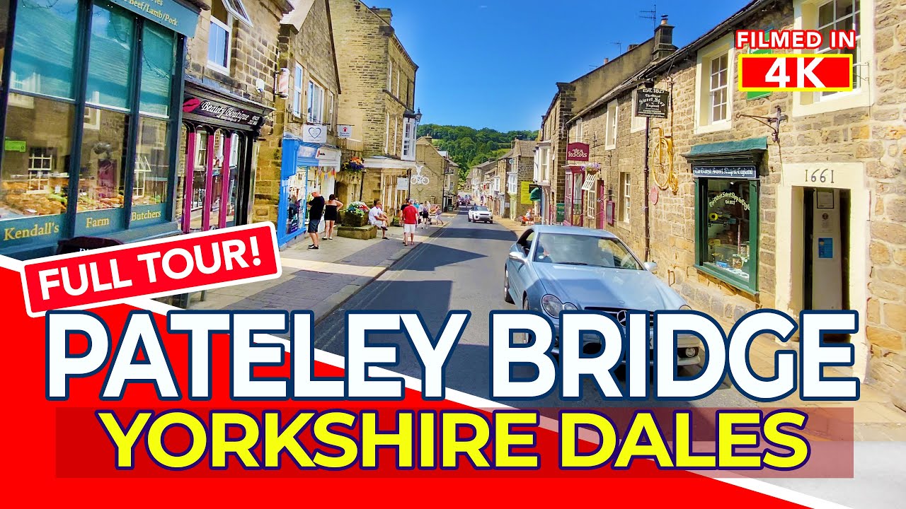 PATELEY BRIDGE | Tour of Pateley Bridge near Harrogate, Yorkshire Dales, England | 4K Walk