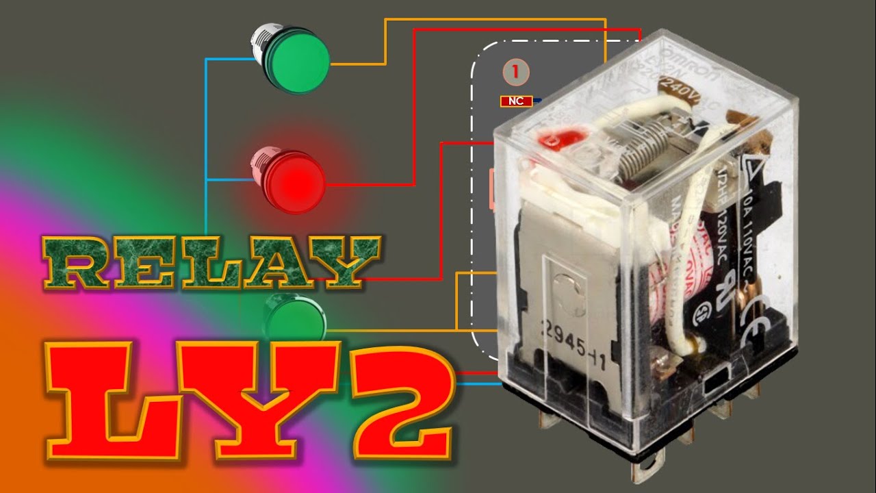 CARA KERJA RELAY LY2 || RELAY 8 PIN,WIRING DIAGRAM RELAY