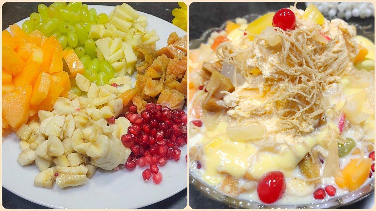 Aisa Zabardast😋 Fruit Custard Cream Aapne Kabhi Nahi Khaya hoga || Ramzan Special Delicious Dessert 