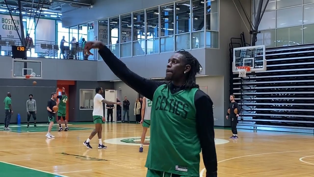 Jrue Holiday Ends Celtics Practice with SHOOTING Drill