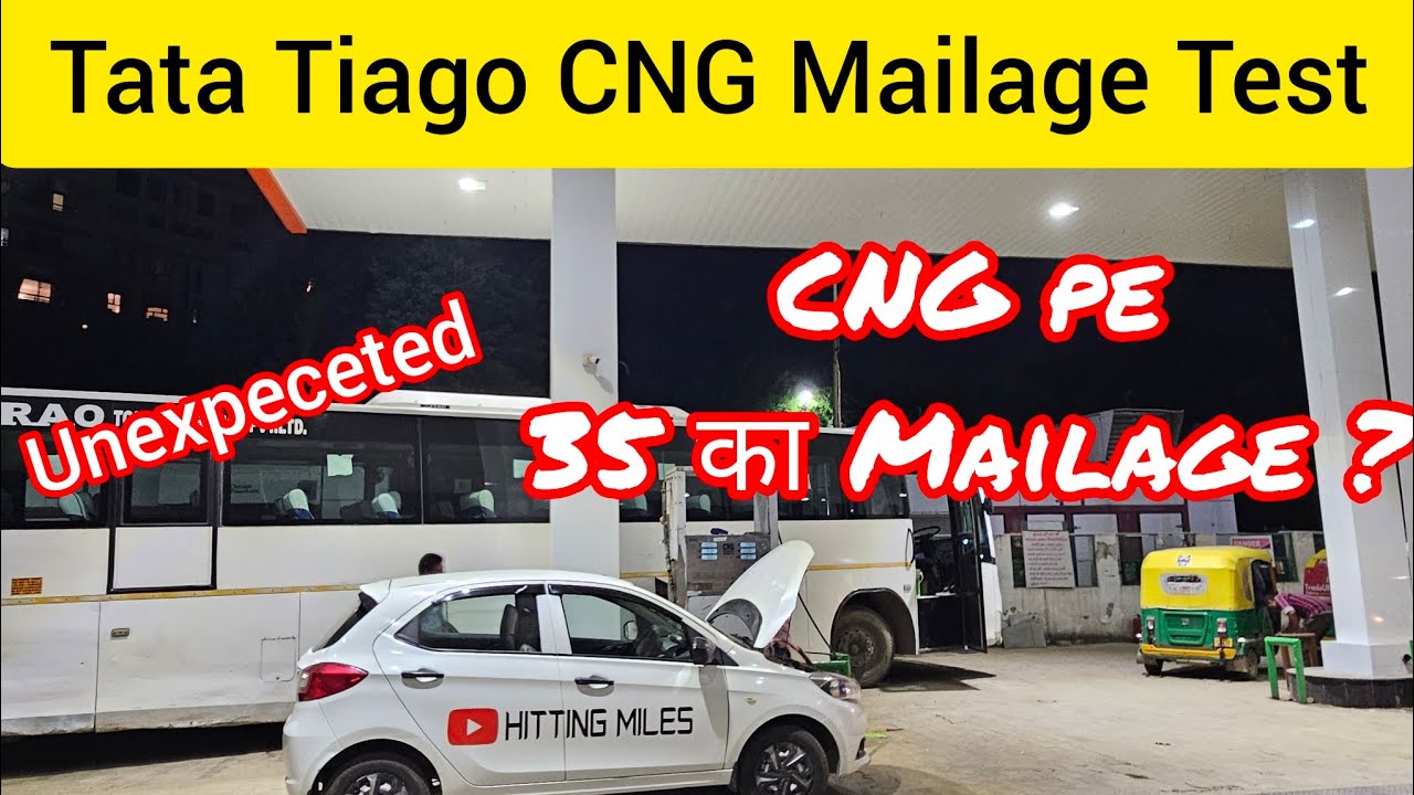 Tata Tiago CNG Mailage Test On highway. 35km per KG. Tiago CNG Average. Highest Mailage on CNG 🔥 👌