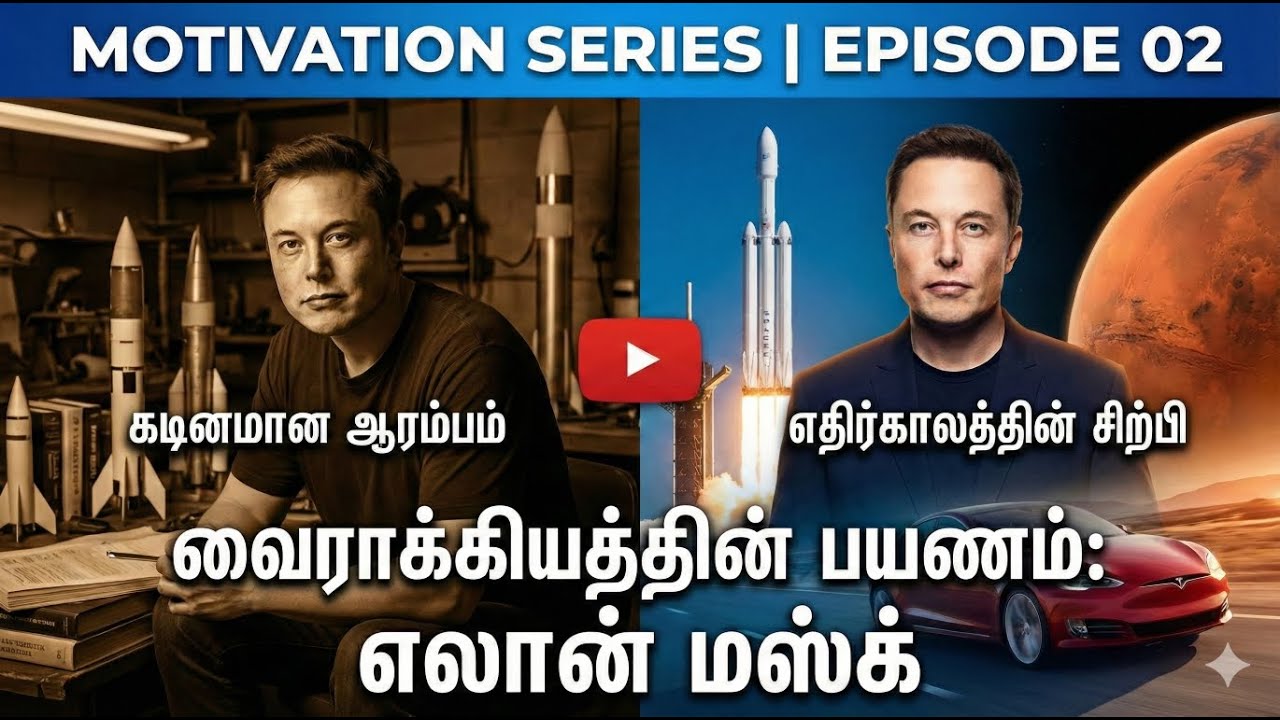 தோல்விகளால் செதுக்கப்பட்ட சாம்ராஜ்யம்: Elon Musk Life Story | Motivation Series Ep 02
