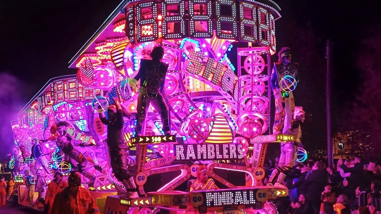 Bridgwater Carnival.  Saturday 2nd November 2024.  Full Carnival Procession.