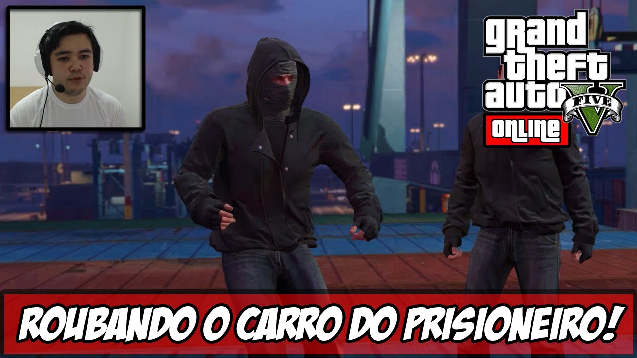 GTA V - Roubo de CARRO no CONTAINER! Fuga na Prisão! (DLC Heists) (Ps4)